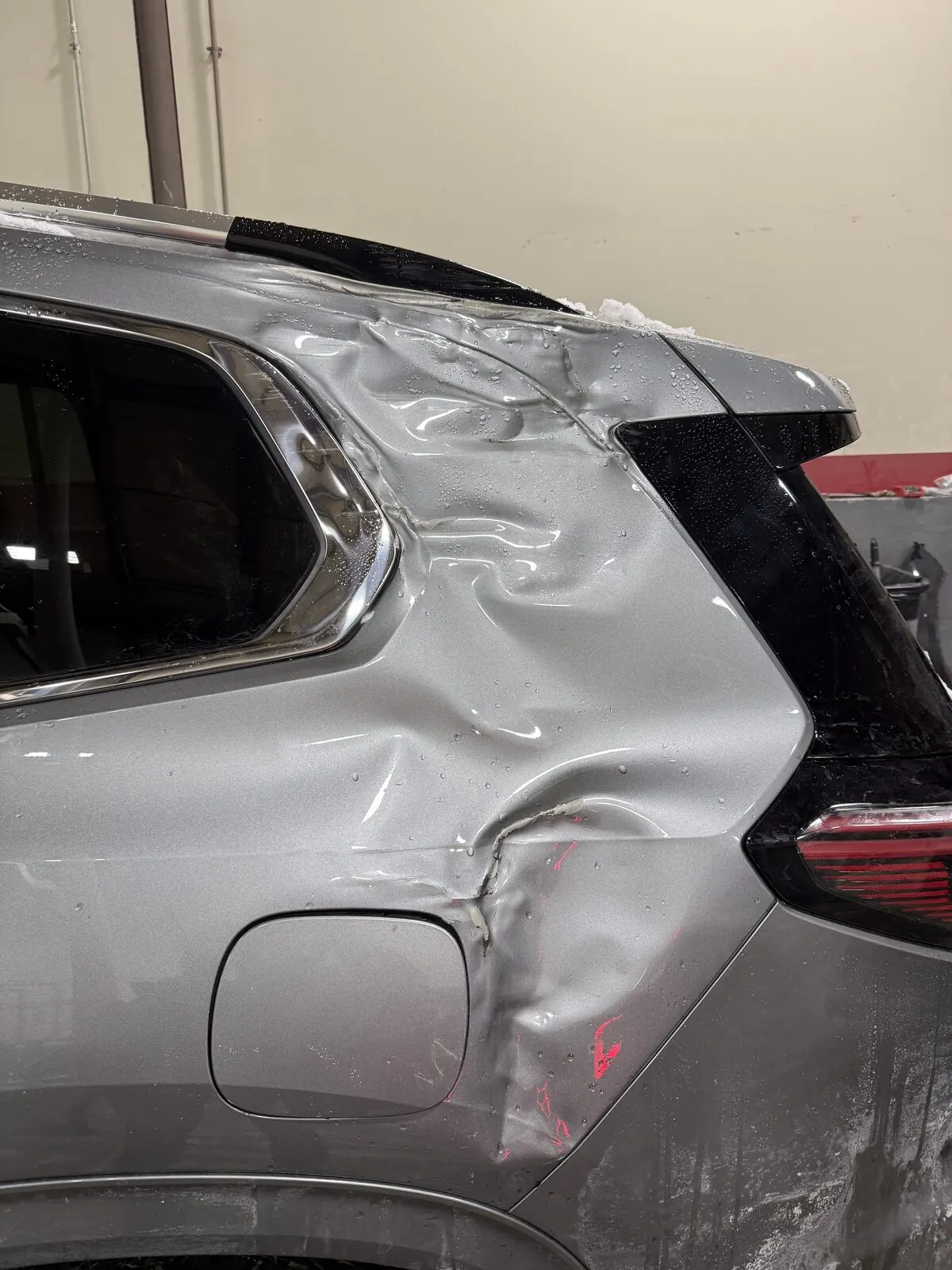 Completed auto body repair with paint blended into the surrounding panel